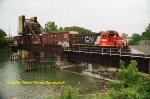 Last GTW crosses Black River Bascule Bridge